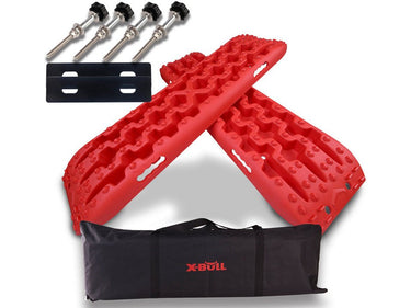Buy X-BULL 4X4 Recovery Tracks Kit With Tote Carry Bag - Red Gen3.0 (1 Pair) - Mud Tracks